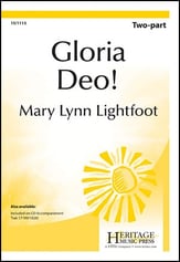 Gloria Deo Two-Part choral sheet music cover